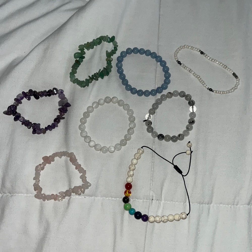 8 Crystal bracelets